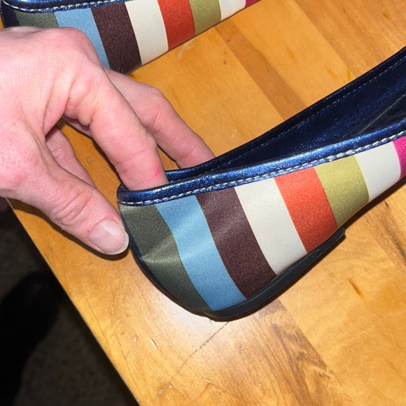 Coach Legacy Striped Satin Ballet Flats - Picture 14 of 16